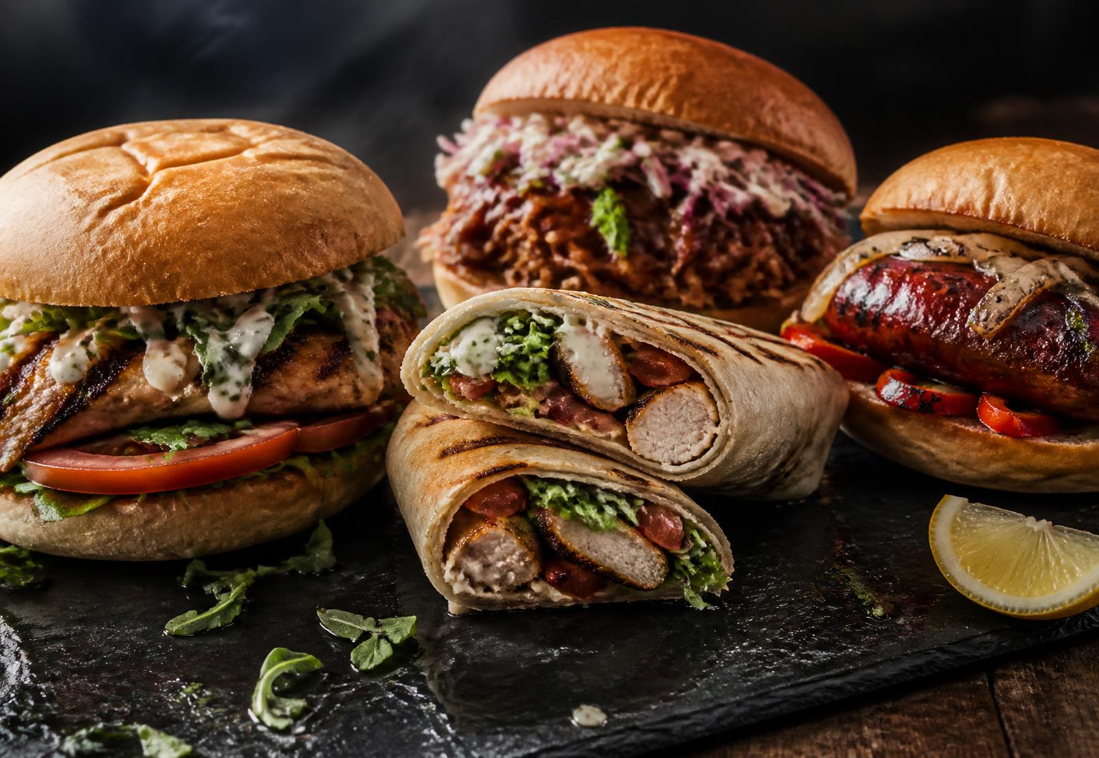 Sandwiches at BRAVA Live Fire Chicken & BBQ
