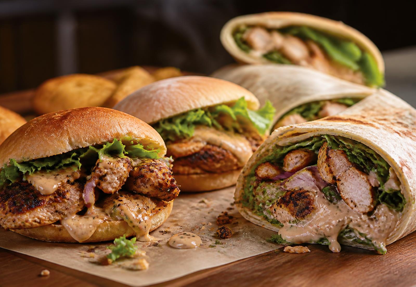 Sandwiches & Wraps at BRAVA Live Fire Chicken & BBQ